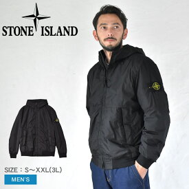 【店内全品★P2倍！】ストーンアイランド 中綿ジャケット STONE ISLAND GARMENT DYED CRINKLE REPS RECYCLED NYLON WITH PRIMALOFT-TC メンズ ブラック 黒 791540823 ウェア 長袖 トップス 羽織り アウター 防風性 防雨性 はっ水性 保温性 断熱性 中綿