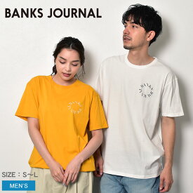 【店内全品★P5倍！】【ゆうパケット配送】 バンクス ジャーナル 半袖Tシャツ BANKS JOURNAL スフィア クラシック半袖Tシャツ メンズ ホワイト SPHERE CLASSIC TEE WTS0596 tシャツ トップス サーフ 半袖 グラフィック オーガニック スポーツ