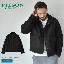 フィルソン ジャケット FILSON マッキノーウール ワーク ジャケット メンズ ブラック 黒 MACKINAW WOOL WORK JACKET 20232879 アウター アウトドア ブランド シンプル カジュアル 羽織 ボタン スナップボタン ポケット 収納 防寒 上着