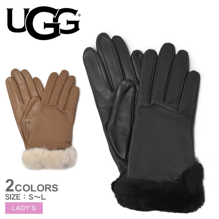 楽天市場】アグ UGG 手袋 レディース スマホ対応 グローブ レザー 本革 