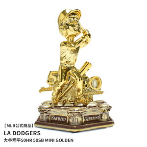 yMLBizW[[Ox[X{[ {uwbh MAJOR LEAGUE BASEBALL Shohei Ohtani Los Angeles Dodgers 50 Home Runs and 50 Stolen Bases Mini Golden Bobblehead S[h  BHMB24GOLD5050MNLDSO Jĕ T[