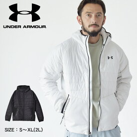 【店内全品★P2倍！】アンダーアーマー 中綿ジャケット UNDERARMOUR ストーム セッション HBD ジャケット メンズ ブラック 黒 ホワイト 白 STORM SESSION HBD JACKET 1378494 ジャケット アウター ブランド スポーティ シンプル アウトドア レジャー スポーツ