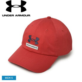 【店内全品★P5倍！】アンダーアーマー 帽子 UNDERARMOUR ブランド ハット メンズ レッド 赤 1369783 キャップ カジュアル スポーティ シンプル タウンユース スポーツ 運動 トレーニング 通気性 刺繍 ロゴ ベースボールキャップ 吸汗速乾 伸縮性 ブラック 黒