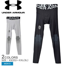 アンダーアーマー レギンス UNDER ARMOUR ヒートギア アーマープリント レギンス メンズ ブラック 黒 グレー HEARTGEAR ARMOURPRINT LEGGING 1370413 アンダーウエア レギンス スポーツ トレーニング ランニング ジョギング フィットネス