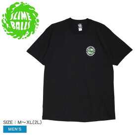 【ゆうパケット配送】 スライム ボールズ 半袖Tシャツ SLIMEBALLS SLIMEY S/S REG TEE メンズ ブラック 黒 44155765 SANTACRUZ サンタクルーズ トップス ブランド 半袖 Tシャツ プリント ロゴ カジュアル ストリート スケボー スケートボード 人気 おしゃれ