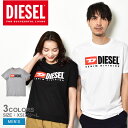 【ネコポス配送】ディーゼル 半袖Tシャツ DIESEL T-DIEGOR-DIV T-SHIRT メンズ ブラック 黒 ホワイト 白 グレー A037660AAXJトップス 半袖 ブランド シンプル カジュアル スポーティ ロゴ クルーネック スリムフィット 人気 定番 おしゃれ