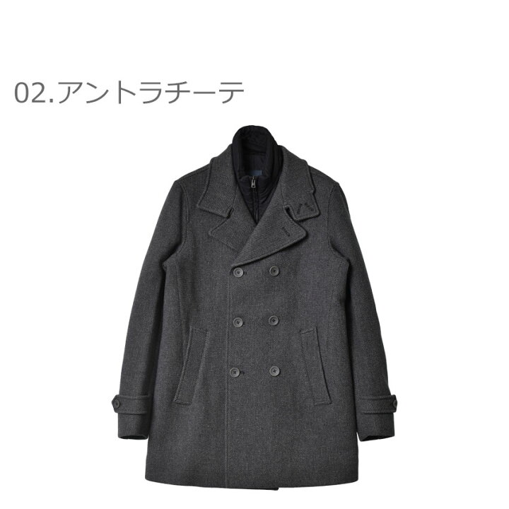 楽天市場】ヘルノ ピーコート HERNO テック Pコート メンズ ブルー 青 