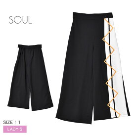 【店内全品★P5倍！】ソウル ボトムス SOUL パンツ レディース ブラック 黒 ホワイト 白 PANTS 30617 ロングパンツ フレアパンツ Aライン ワイドパンツ カジュアル エレガント スタイリッシュ レトロ モダン フェミニン ガーリー エキセントリック おしゃれ