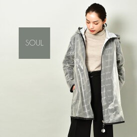 【店内全品★P5倍！】ソウル アウター SOUL トレンチコート レディース ブラック 黒 TRENCH COAT 30181 ブルゾン ジャケット 長袖 ロングスリーブ 羽織 カジュアル エレガント スタイリッシュ レトロ モダン フェミニン ガーリー エキセントリック おしゃれ