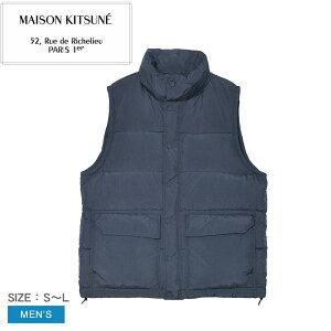 ���]���L�c�l �_�E���x�X�g MAISON KITSUNE �X���[�u���X �p�t�@�[ �����Y �l�C�r�[ �� PM02231WQ4070 �E�F�A �A�E�^�[ �_�E�� �x�X�g �L���e�B���O �㒅 �J�W���A�� �V���v�� �u�����h ���S �h�� ��