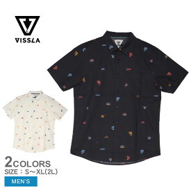 【店内全品★P5倍！】ヴィスラ 半袖シャツ VISSLA エコロジーセンターサーフファーム エコ SS シャツ メンズ ブラック 黒 ナチュラル クリーム ECOLOGY CENTER S/S SHIRT M5061SUF ウエア トップス ブランド サーフ カジュアル シンプル サーフィン ビーチ 半袖