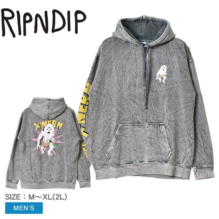 楽天市場】RIPNDIP パーカー リップンディップ X NERM HOODIE メンズ 