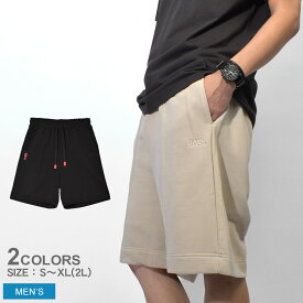 ボーラー ショーツ BALR. THE WALL BOX FIT SHORTS メンズ ブラック 黒 ベージュ B1431.1065 ボトムス パンツ ズボン ハーフパンツ 半ズボン 短パン 刺繍 刺しゅう ワンポイント ドローコード 快適 ブランド シンプル カジュアル ロゴ