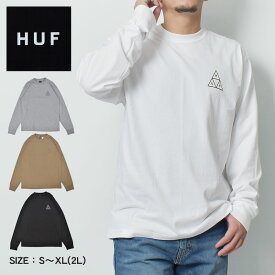 ハフ 長袖Tシャツ HUF SET TT L／S TEE メンズ ブラック 黒 ホワイト 白 グレー TS01935 ウエア トップス ロンT プリント カジュアル ストリート スケート スケボー スケートボード ロゴ バックプリント おしゃれ 長袖 クルーネック