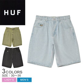 ハフ パンツ HUF CROMER SHORT メンズ レディース ブラック 黒 ブルー 青 PT00317 ボトムス ズボン デニム ショートパンツ ハーフパンツ 短パン 半ズボン おしゃれ シンプル カジュアル ストリート スポーティ ロゴ アウトドア レジャー