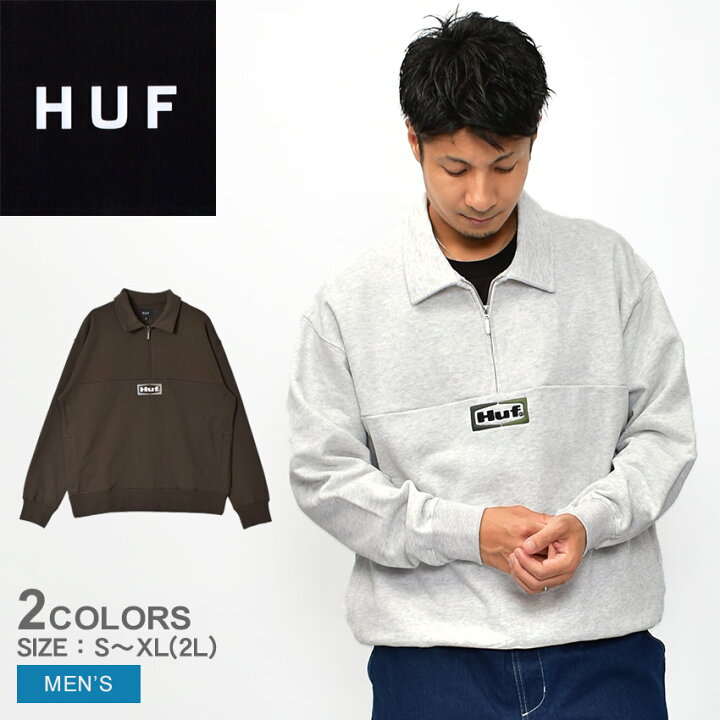 楽天市場】ハフ スウェット HUF SLATE QUARTER ZIP FLEECE メンズ 