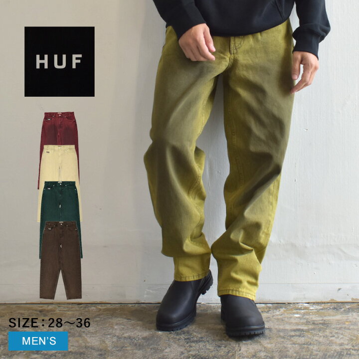 楽天市場】ハフ デニムパンツ HUF CROMER WASHED PANT メンズ イエロー 