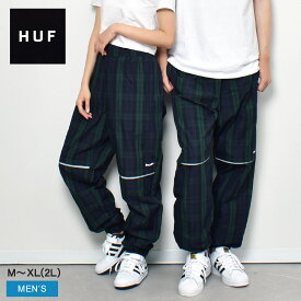 【P20倍★SALE】ハフ ボトムス HUF CAMDEN PLAID TRACK PANT メンズ ネイビー 紺 PT00277 ロングパンツ トラックパンツ パンツ チェック柄 チェック ブラックウォッチ 総柄 柄 柄パンツ ポケット ズボン 長ズボン カジュアル ストリート スケーター|slz|