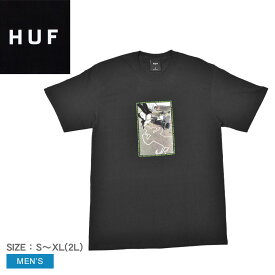 【ゆうパケット配送】 ハフ 半袖Tシャツ HUF クラッシュ Tシャツ メンズ ブラック 黒 CRASH T-SHIRT TS02048 ウエア トップス CRAILTAP クレイルタップ コラボ コラボレーション クルーネック ストリート カジュアル プリント シンプル ロゴ 半袖 おしゃれ