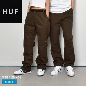 【店内全品★P2倍！】ハフ ボトムス HUF キャロル パンツ メンズ ブラウン 茶 CARROLL PANT PT00295 ロングパンツ ズボン CRAILTAP クレイルタップ コラボ コラボレーション 長ズボン カジュアル ストリート スケーター スケボー おしゃれ