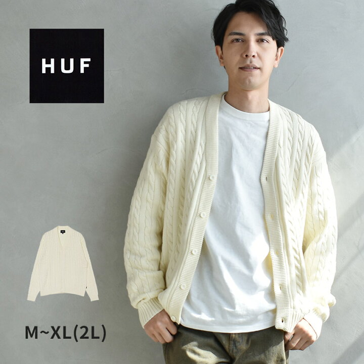 楽天市場】【BIGクリアランス☆開催中！】ハフ カーディガン HUF TT  