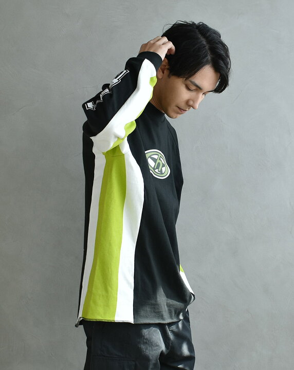 楽天市場】ハフ 長袖Tシャツ HUF HOLESHOT MOTO JERSEY メンズ 