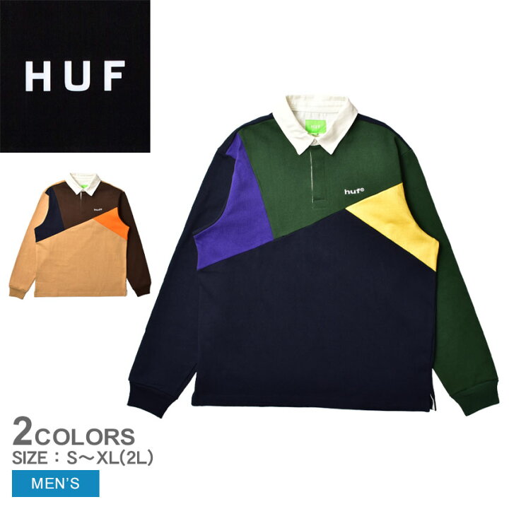 楽天市場】ハフ 長袖ポロシャツ HUF MIXED UP LS KNIT POLO メンズ 