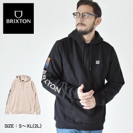 【店内全品★P2倍！】ブリクストン パーカー BRIXTON ALTON HOOD メンズ ブラック 黒 ベージュ 02852 ウエア トップス プルオーバーパーカー スウェット スエット フーディ 長袖 シンプル ブランド ストリート カジュアル おしゃれ 裏起毛