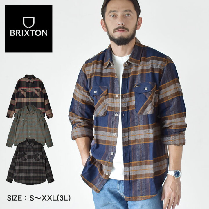 楽天市場】ブリクストン カジュアルシャツ BRIXTON BOWERY L/S FLANNEL 