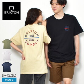 【店内全品★P2倍！】【ゆうパケット配送】 ブリクストン 半袖Tシャツ BRIXTON メンズ ブラック 黒 ホワイト 白 OATH V S/S TEE 16410 ウエア 半袖 クルーネック プリント ワンポイント シンプル ブランド ストリート カジュアル ネイビー 紺 カーキ ベージュ