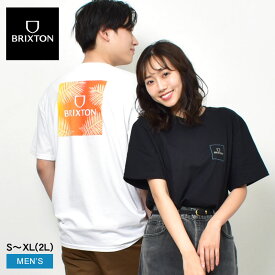 【ゆうパケット配送】 ブリクストン 半袖Tシャツ BRIXTON アルファ スクエア S/S ティー メンズ ブラック 黒 ホワイト 白 ALPHA SQUARE S/S TEE 16428 ウエア 半袖 クルーネック プリント ワンポイント シンプル ロゴ ブランド ストリート カジュアル おしゃれ