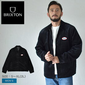 【店内全品★P5倍！】ブリクストン コーデュロイジャケット BRIXTON UTOPIA M JKT メンズ ブラック 黒 03288 ウエア ジャケット 長袖 上着 羽織 シンプル ブランド ストリート カジュアル コーデュロイ おしゃれ