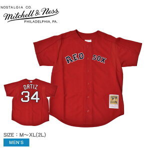 ~b`FAhlX Q[Vc MITCHELL  NESS I[ZeBbN frbhEIeB[Y {XgEbh\bNX 2004 W[W Y bh  Authentic David Ortiz Boston Red Sox 2004 Jersey A