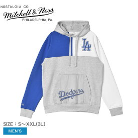 ミッチェルアンドネス プルオーバーパーカー MITCHELL ＆ NESS MLB L.DODGERS S／S HOOD メンズ マルチ FPHD4991-LADYYPPPGHRY ウェア ウエア トップス プルオーバー パーカー 長袖 裏起毛 フーディ MLB ロサンゼルス・ドジャース 野球