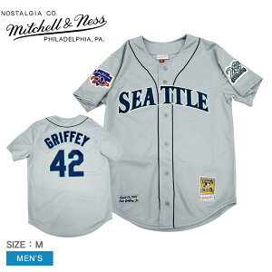 �~�b�`�F�����l�X ���j�t�H�[���V���c MITCHELL��NESS Ken Griffey Jr Seattle Mariners 1997 Gray Authentic Player Jersey �����Y �O���[ AJY13364-SMA97KGJCHRM �E�G�A �g�b�v�X ���� �x�[�X�{�[���V���c �V�A�g���E�}��