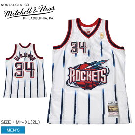 【P10倍★SALE】ミッチェルアンドネス ユニフォーム MITCHELL ＆ NESS スイングマン ジャージ ヒューストン・ロケッツ 1996-97 アキーム・オラジュワン メンズ ホワイト 白 ブルー 青 SWINGMAN JERSEY HOUSTON ROCKETS 1996-97 HAKEEM OLAJUWON ZSPO|slz|