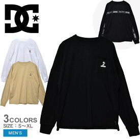 DCシューズ 長袖Tシャツ メンズ DCSHOECOUSA 21 バックライン LS ロンT Tシャツ ブランド ロゴ スポーティ カジュアル ストリート スケート おしゃれ ブラック 黒 ホワイト 白 ベージュ DLT214023 21 BACK LINE LS|slz shn|