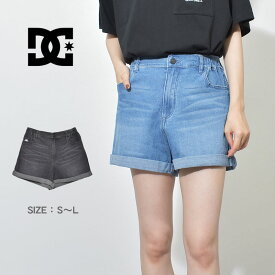 【店内全品★P5倍！】DCシューズ ショートパンツ レディース DCSHOECOUSA 22 WS DENIM SHORT ボトムス ズボン ショート おしゃれ デニム ブラック 黒 ブルー LWS221302