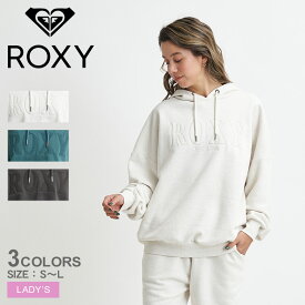 【店内全品★P5倍！】ロキシー パーカー ROXY JIVY HOODIE パーカー レディース グレー ブラック 黒 RPO234021 ウエア 長袖 トップス フード 裏起毛 オーバーサイズ ゆったり カジュアル スポーティ シンプル サーフ ビーチ おしゃれ ロゴ 部屋着 ルームウェア