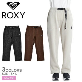 【店内全品★P5倍！】ロキシー パンツ ROXY HEARTS 裏起毛 ベンチレーション付き パンツ レディース ベージュ チャコール ブラウン RPT224821 ボトムス 長ズボン ロングパンツ ベンチレーション 裏起毛 ベルト チマヨ柄 ブランド シンプル おしゃれ ロゴ サーフ