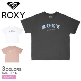 【ゆうパケット配送】 ロキシー 半袖Tシャツ ROXY VINTAGE FLOWER LOGO Tシャツ レディース ブラック 黒 ホワイト 白 ブラウン 茶 RST232033 トップス 半袖 Tシャツ カジュアル スポーティ プリント サーフ ビーチ クルーネック ブランド ロゴ おしゃれ 定番