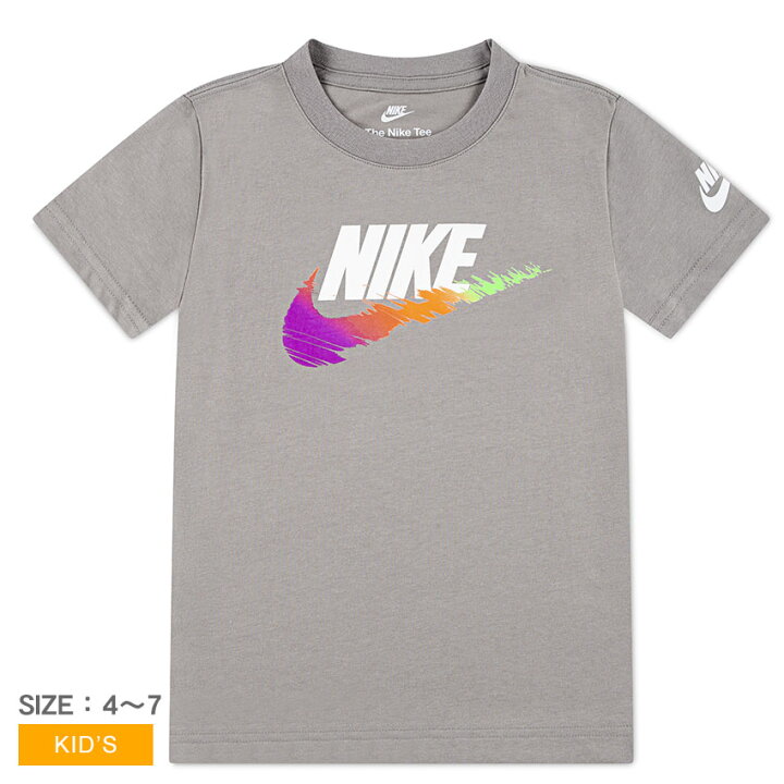 楽天市場】ナイキ Tシャツ NIKE BRANDMARK SWOOSH TEE キッズ グレー 
