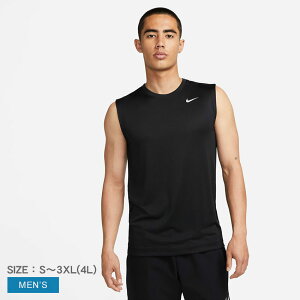【ネコポス配送】ナイキ タンクトップ NIKE Dri-FIT レジェンド メンズ スリーブレス フィットネス Tシャツ メンズ ブラック 黒 DX0992-010 ウェア トップス カットソー クルーネック 丸首 ブランド