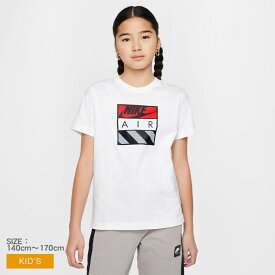 【ネコポス配送】 ナイキ 半袖Tシャツ NIKE エア キッズ ジュニア 子供 ホワイト 白 HQ4419 トップス ウェア 半袖 半袖カットソー クルーネック アウトドア レジャー 海 川 シンプル スポーティ カジュアル ブランド ロゴ プリント タウンユース 国内正規品
