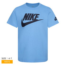 【スーパーSALE開催中★】【ゆうパケット配送】 ナイキ NIKE FUTURA EVERGREEN SS TEE キッズ ジュニア 子供 こども 男の子 女の子 春 夏 秋 半袖Tシャツ 半袖 Tシャツ トップス ブルー 86J575 運動 公園 ブランド スポーツ カジュアル プリント ウェア スウッシュ|slz|