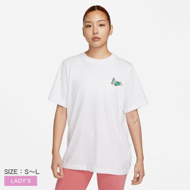 ナイキ 半袖Tシャツ NIKE スポーツウェア ウィメンズ Tシャツ レディース ホワイト 白 グリーン 緑 FD2548 ウエア トップス ブランド カジュアル シンプル スポーティ スポーツ 半袖 Tシャツ 運動 ロゴ 刺しゅう プリント|slz|