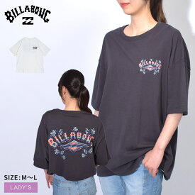 【ゆうパケット配送】 ビラボン 半袖Tシャツ BILLABONG STAY 73 LOOSE FIT TEE レディース ブラック 黒 ホワイト 白 BE01C207 トップス 半袖 Tシャツ ゆったり オーバーサイズ おしゃれ ロゴ サーフ サーフィン サーファー 海 ストリート スケーター プリント