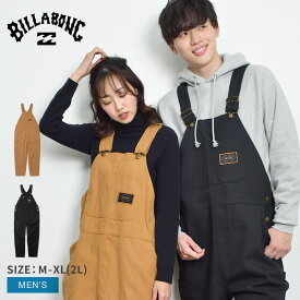 ビラボン オーバーオール メンズ ボトムス パンツ BILLABONG 【A/Div.】 ADIV WORK OVERALL ロングパンツ ブラック 黒 ブラウン BC012707 ロング丈 ワイド ストリート サーフ シンプル カジュアル ブランド アウトドア キャンプ 難熱 ヘビーウェイト