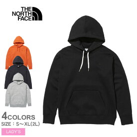 【店内全品★P5倍！】ザ ノースフェイス パーカー THE NORTH FACE ヘザースウェットフーディ レディース ブラック 黒 ネイビー グレー オレンジ HEATHER SWEAT HOODIE NTW62132 トップス スウェット スエット プルオーバー ウエア ノースフェース ブランド