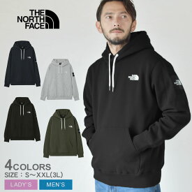 【店内全品★P5倍！】ザ ノースフェイス パーカー THE NORTH FACE スクエアロゴフーディ（ユニセックス） メンズ レディース ブラック 黒 カーキ グレー ネイビー 紺 Square Logo Hoodie NT62338 フード プルオーバー アウトドア トップス ウェア 長袖